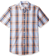Load image into Gallery viewer, Amazon Essentials Men's Regular-Fit Short-Sleeve Poplin Shirt