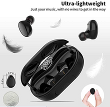 Load image into Gallery viewer, Wireless Earbuds Bluetooth Earbuds Bluetooth 5.0 Wireless Headphones in-Ear with Charging Case IPX8 Waterproof Deep Bass Noise Cancelling Technology for Sports,Gym