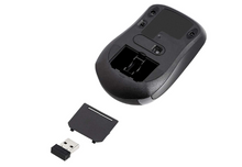 Load image into Gallery viewer, AmazonBasics Wireless Computer Mouse with USB Nano Receiver - Black