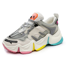 Load image into Gallery viewer, 2020 Hot Summer Women Sneakers Vulcanize Breathable Rainbow Color Fashion Casuals Height Increasing Female Chunky Ladies Shoe
