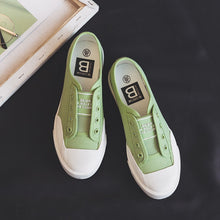 Load image into Gallery viewer, Canvas Shoes Women's 2020 Summer New Style All-match Slipon Lazy White Shoes Casual Sneakers Gumshoe Girls 35-40 Black Green