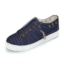 Load image into Gallery viewer, MORAZORA 2020 big size 35-43 women flat shoes spring summer canvas shoes round toe slip on comfortable casual shoes woman