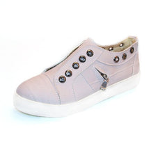 Load image into Gallery viewer, MORAZORA 2020 big size 35-43 women flat shoes spring summer canvas shoes round toe slip on comfortable casual shoes woman