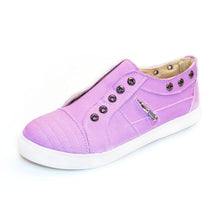 Load image into Gallery viewer, MORAZORA 2020 big size 35-43 women flat shoes spring summer canvas shoes round toe slip on comfortable casual shoes woman