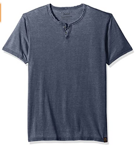 Lucky Brand Men's Venice Burnout Notch Neck Tee Shirt