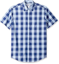 Load image into Gallery viewer, Amazon Essentials Men&#39;s Regular-Fit Short-Sleeve Poplin Shirt
