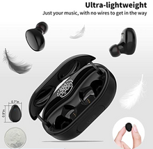 Load image into Gallery viewer, Wireless Earbuds Bluetooth Earbuds Bluetooth 5.0 Wireless Headphones in-Ear with Charging Case IPX8 Waterproof Deep Bass Noise Cancelling Technology for Sports,Gym
