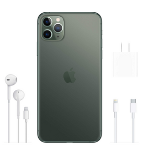 Apple iPhone 11 Pro Max (64GB, Midnight Green) [Carrier Locked] + Carrier Subscription [Cricket Wireless]