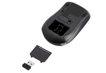 Load image into Gallery viewer, AmazonBasics Wireless Computer Mouse with USB Nano Receiver - Black
